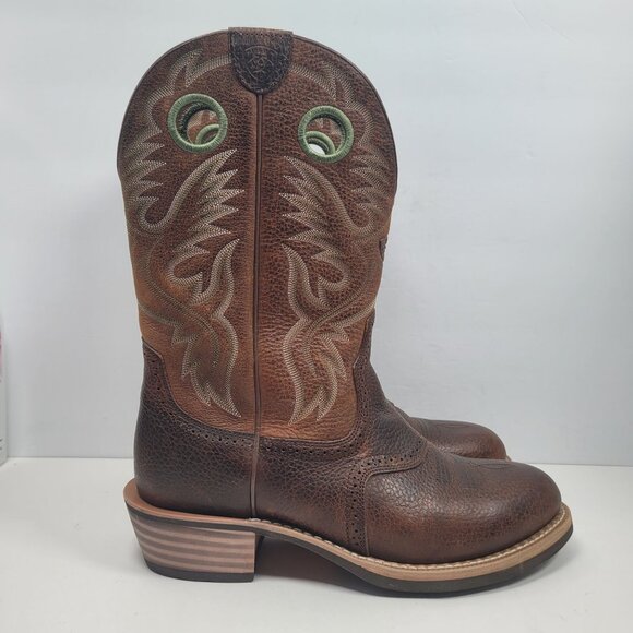 Ariat Men's Brown Western Leather Cowboy Boots 10016272 US Size 12EE - Picture 1 of 12